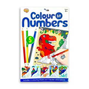 Dinosaurs Super Color By Numbers Kit