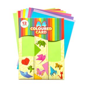 A4 Coloured Card Sheets x 12