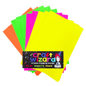A4 Neon Card Craft Sheets x 12