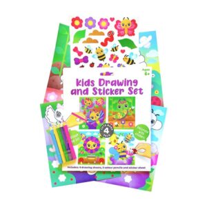 Cute Bugs Super Drawing And Sticker Set